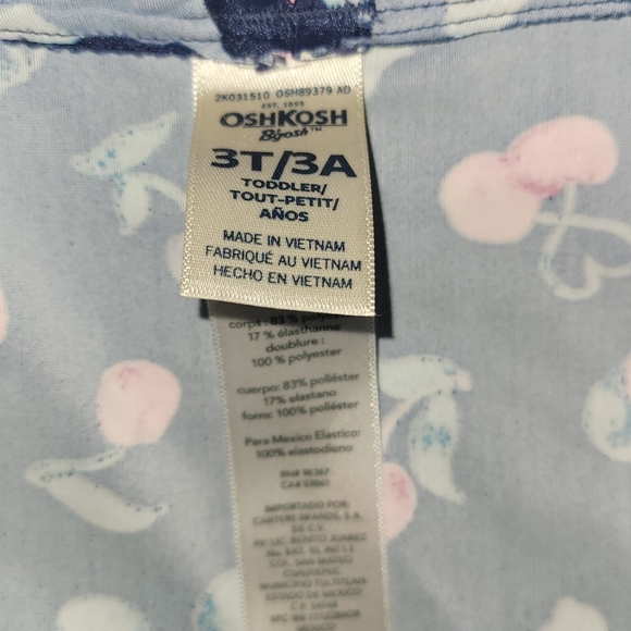 ☀️ 5 for $25 ☀️ OshKosh B'gosh Cherry Print Tankini - Picture 5 of 5